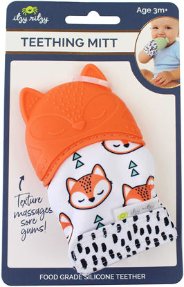 Picture of Itzy Ritzy Silicone Infant Teething Mitten - Fox