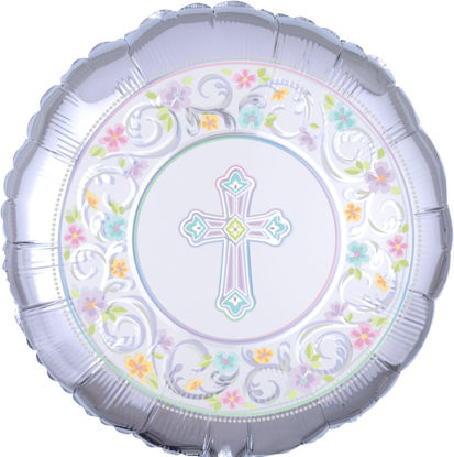 Picture of 18" Blessed Day Foil Balloon (helium-filled)