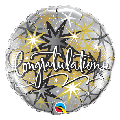 Picture of 18" Congratulations Elegant Foil Balloon  (helium-filled)
