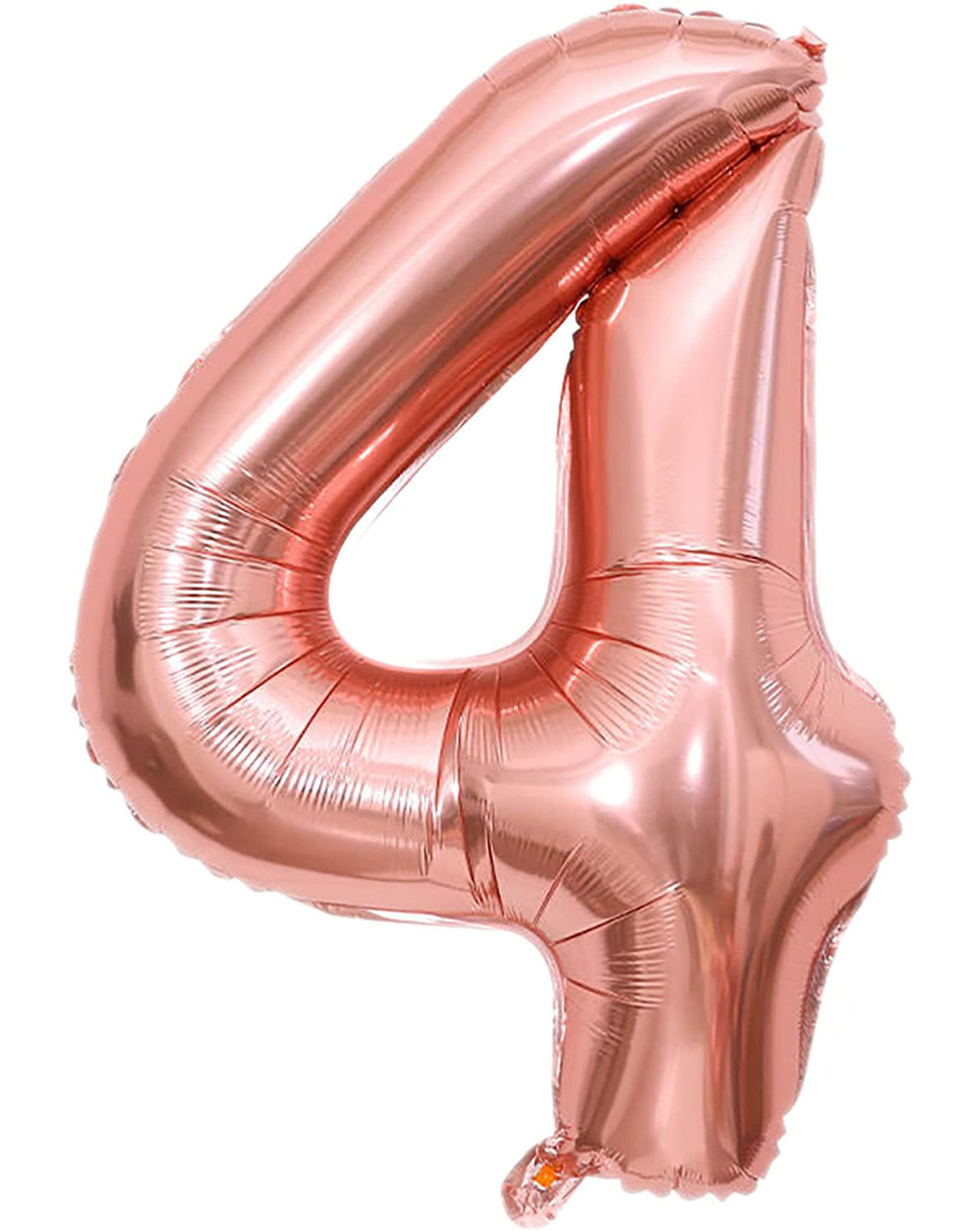 Picture of 34'' Foil Balloon Number 4 - Rose Gold (helium-filled)