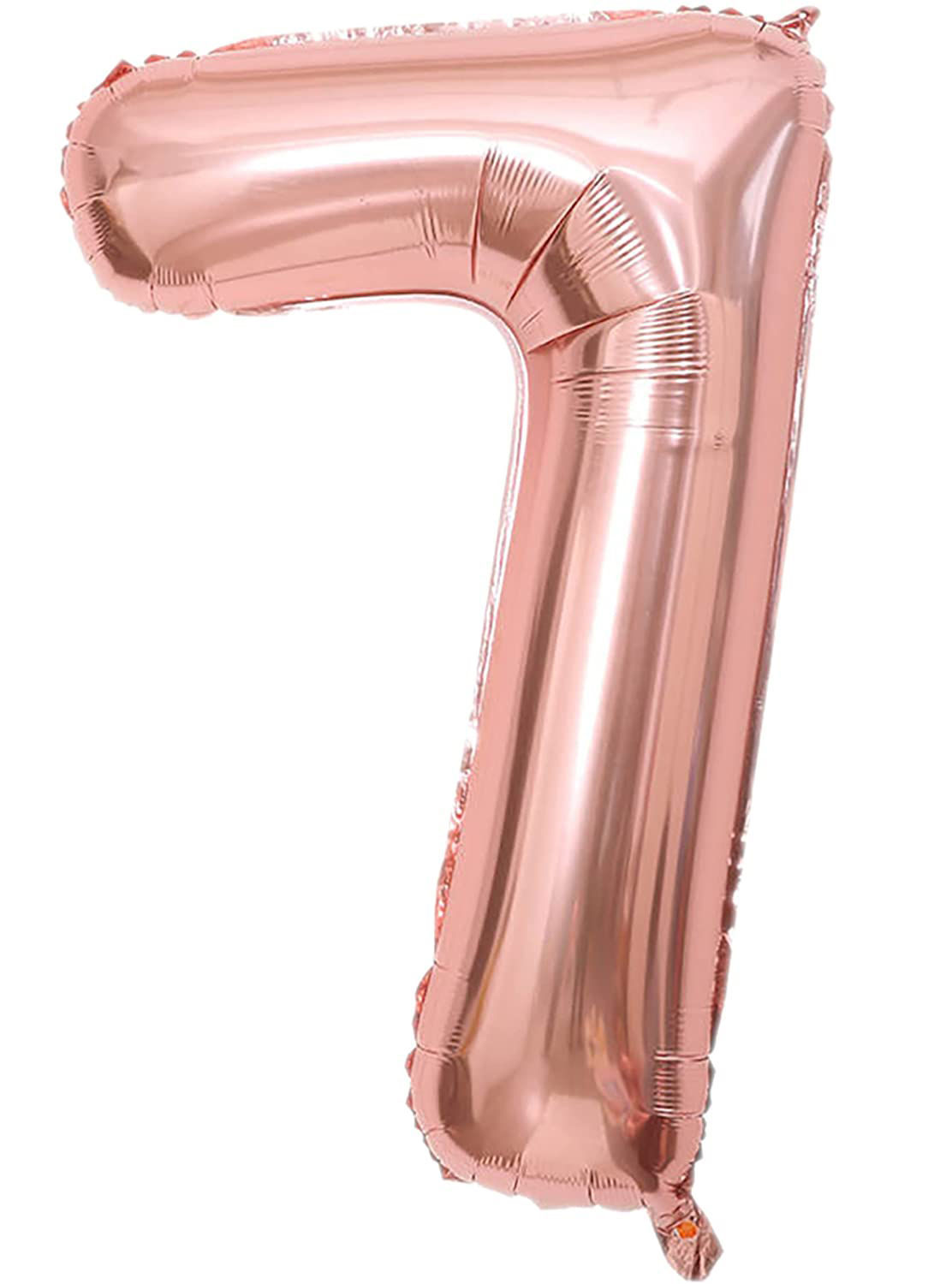 Picture of 34'' Foil Balloon Number 7 - Rose Gold (helium-filled)