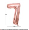 Picture of 34'' Foil Balloon Number 7 - Rose Gold (helium-filled)