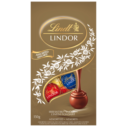 Picture of Lindt LINDOR Assorted Chocolate Truffles, 150-Gram Bag