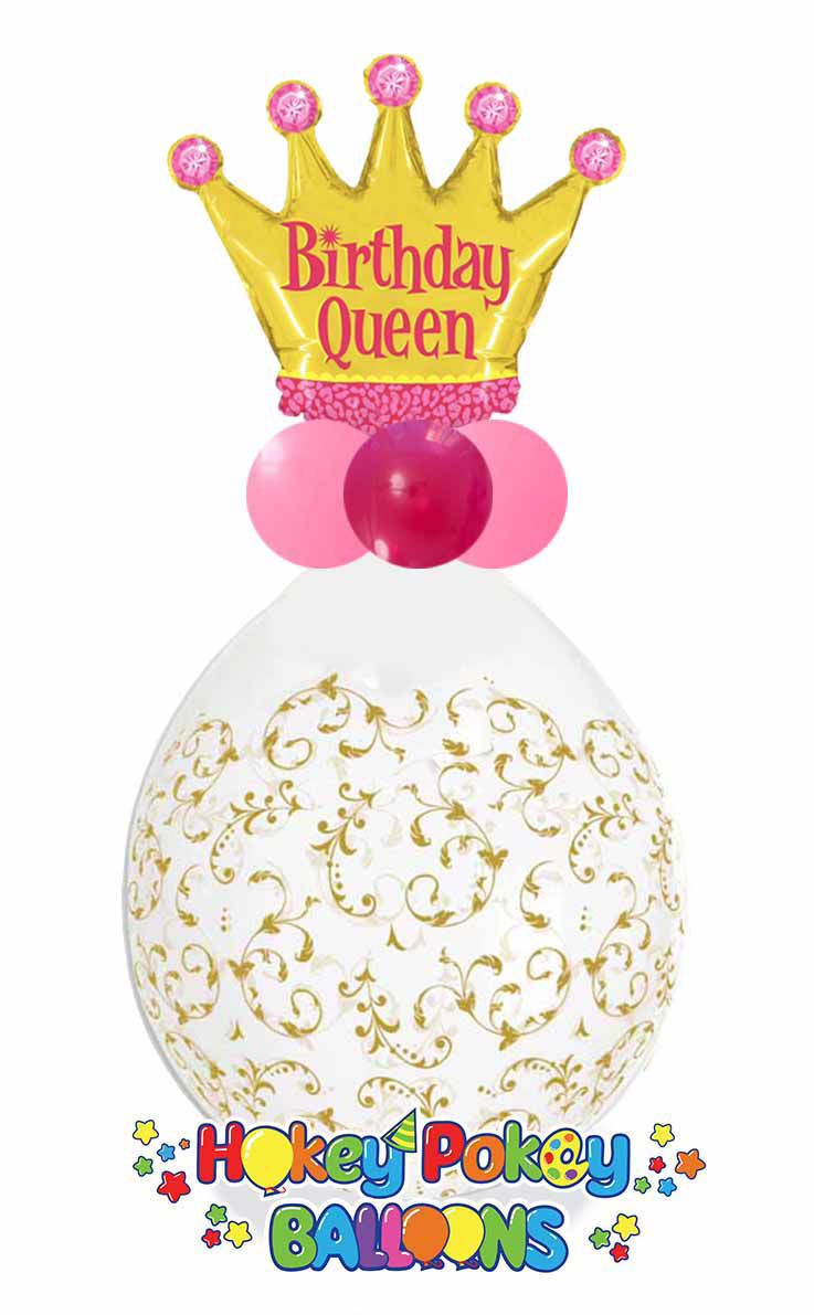 Picture of Birthday Queen / Birthday King - Bring Your Own Gift - Stuffed Gift Balloon