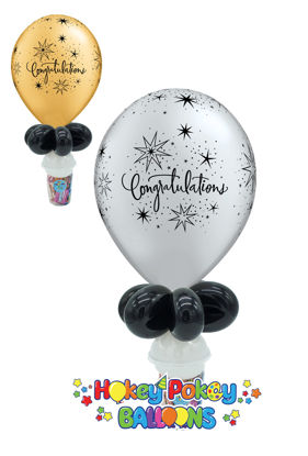 Picture of 11" Congratulations Elegant - Balloon Candy Cup