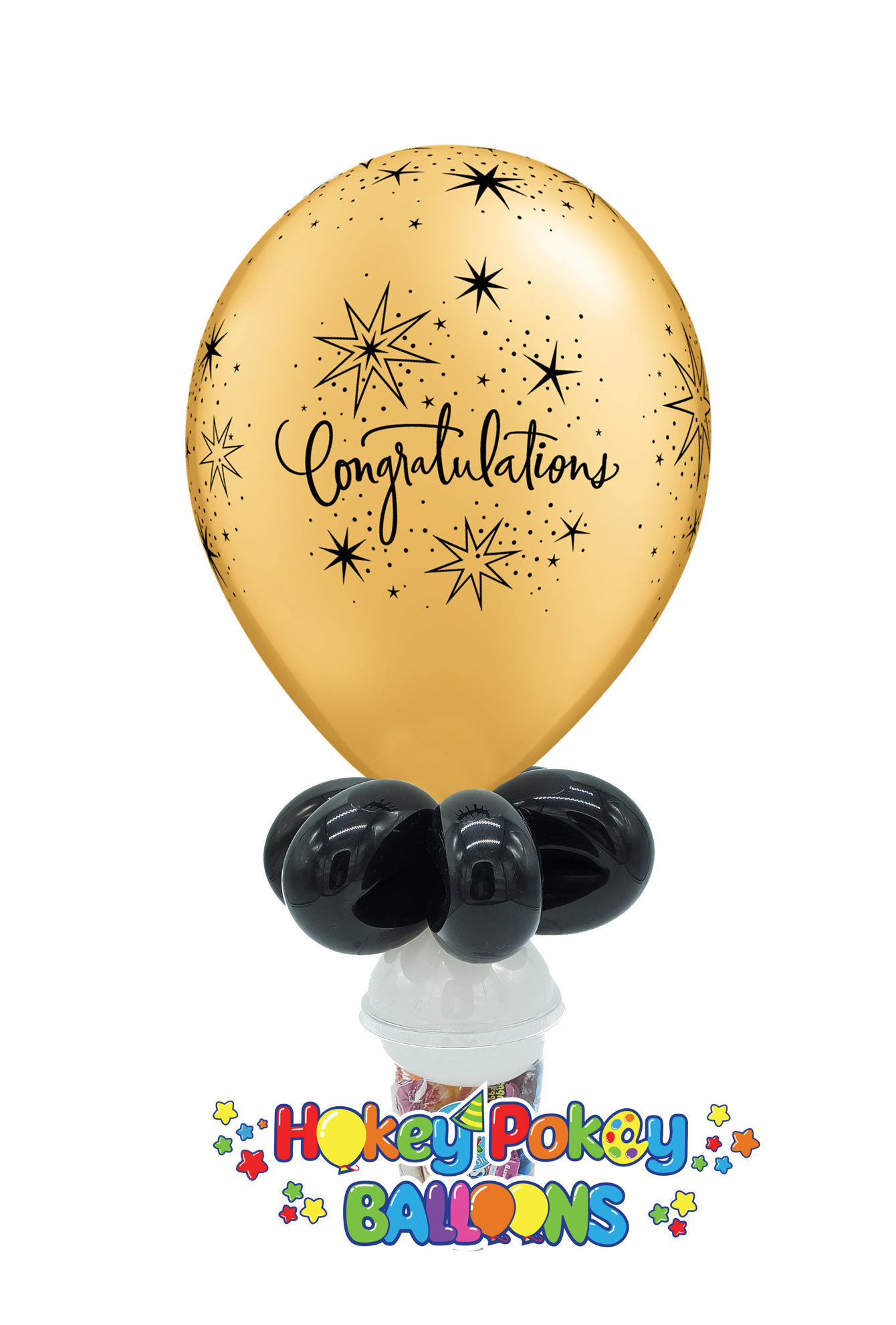 Picture of 11" Congratulations Elegant - Balloon Candy Cup