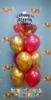 Picture of Personalized Birthday Balloon Bouquet with Clear stuffed Topper (10pc)