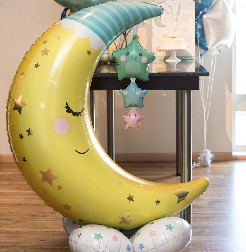 Picture of 55''  Moon & Stars - AirLoonz Balloon (air-filled)