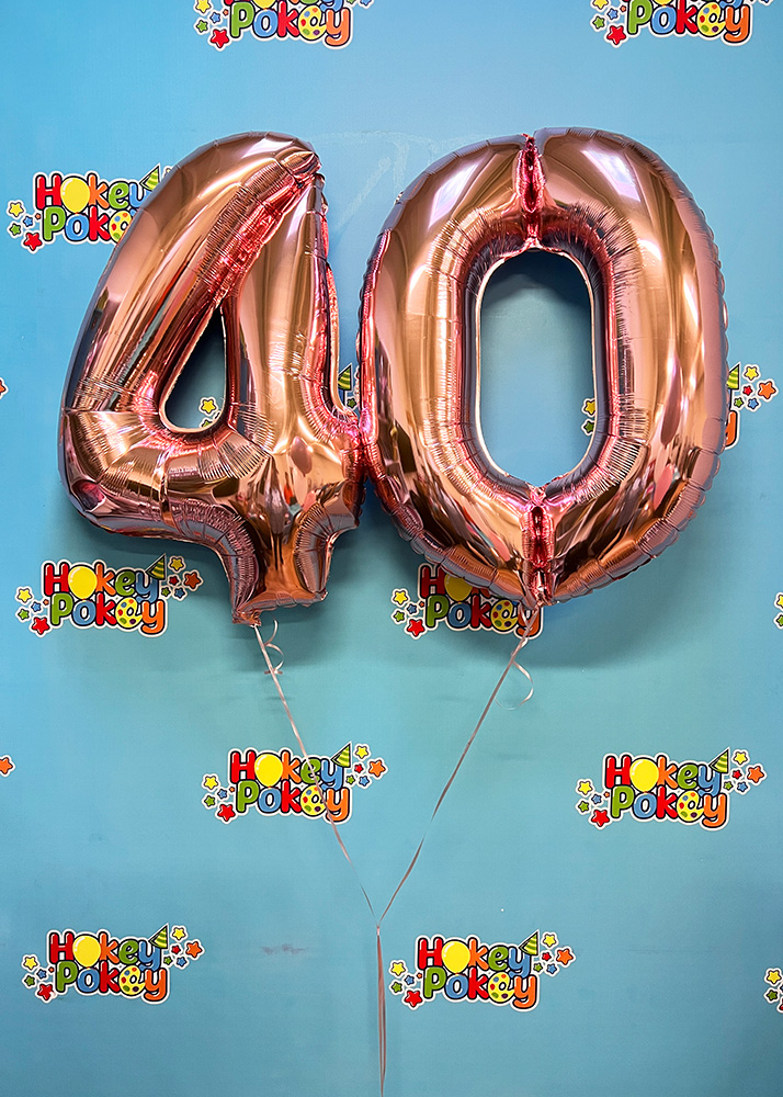 Picture of 26'' Rose Gold Number 4 - Foil Balloon (helium-filled)