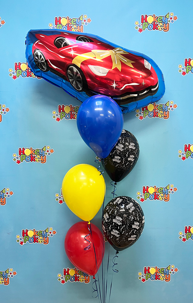 Picture of 36" Jumbo Race Car - Foil Balloon (helium-filled)