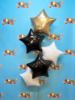 Picture of 19" Black Star Foil Balloon (helium-filled) 