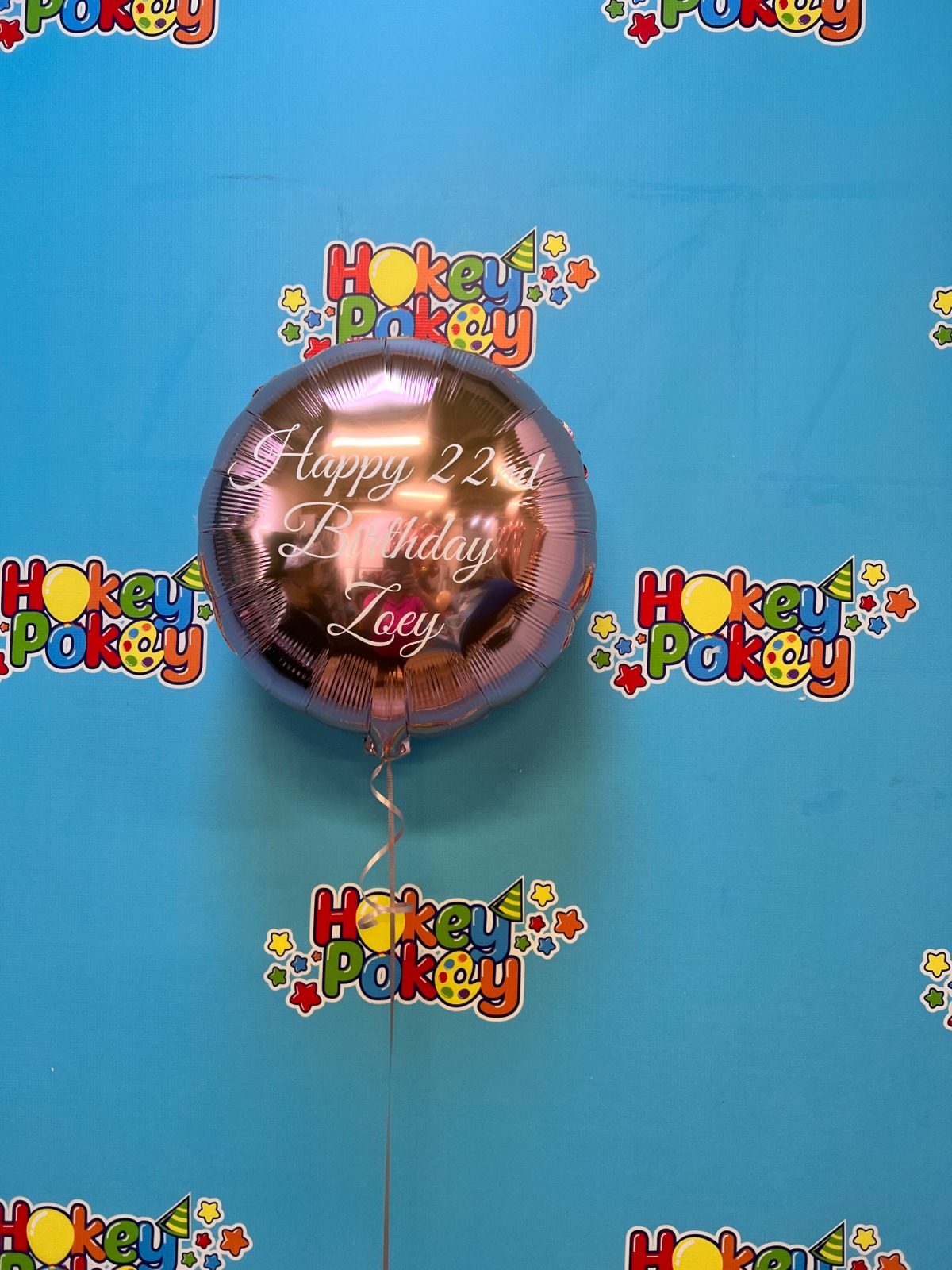 Picture of 18" Personalised Circle Foil Balloon (helium-filled) 