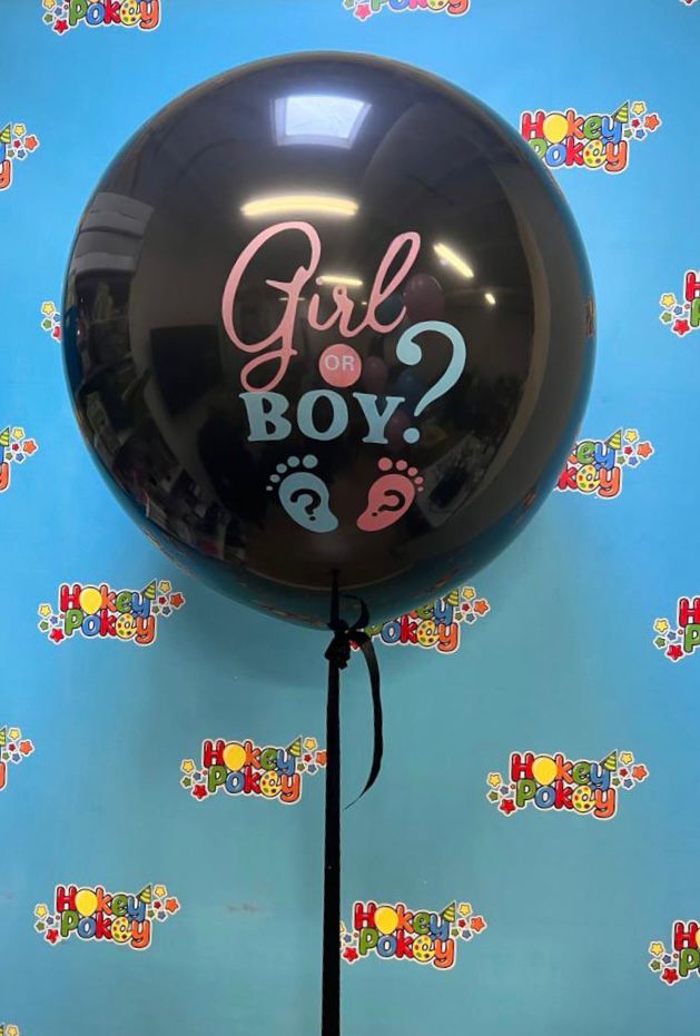 Picture of Girl  or Boy  Gender Reveal Giant Balloon (helium-filled)