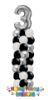 Picture of Classic Balloon Column (up to 4 colors) with Foil Number