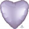 Picture of 18" Satin Luxe Pastel Lilac Heart Foil Balloon (helium-filled)