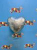 Picture of 18" Satin Luxe Mint Green Heart Foil Balloon (helium-filled)