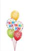 Picture of Standard Thank you - Balloon Bouquet of 5  (Random colors)