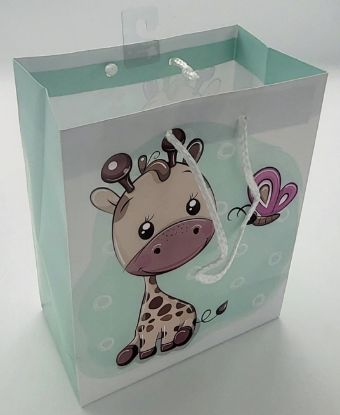 Picture of Cartoon Giraffe Gift Bag - 9"x7"x4"