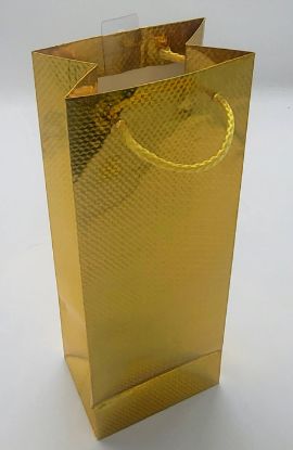 Picture of LG Holographic Gold Bottle Bag - 14"x5"