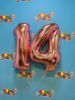 Picture of 26'' Rose Gold Number 4 - Foil Balloon (helium-filled)