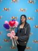 Picture of Heart Flower Balloon Bouquet with Bow (up to 21 flowers)