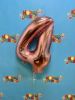 Picture of 26'' Rose Gold Number 4 - Foil Balloon (helium-filled)