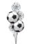 Picture of Big Kicker Soccer Balls - Balloon Bouquet (5 pc)
